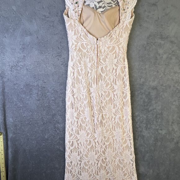 City Triangles Women’s Dress Peach Size 1 Formal Maxi Party Prom Wedding - Picture 12 of 16